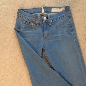 Rag and bone light wash skinnies